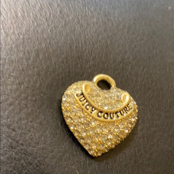 COPY - Heart shaped pendant with crystals With no chain - Picture 2 of 3